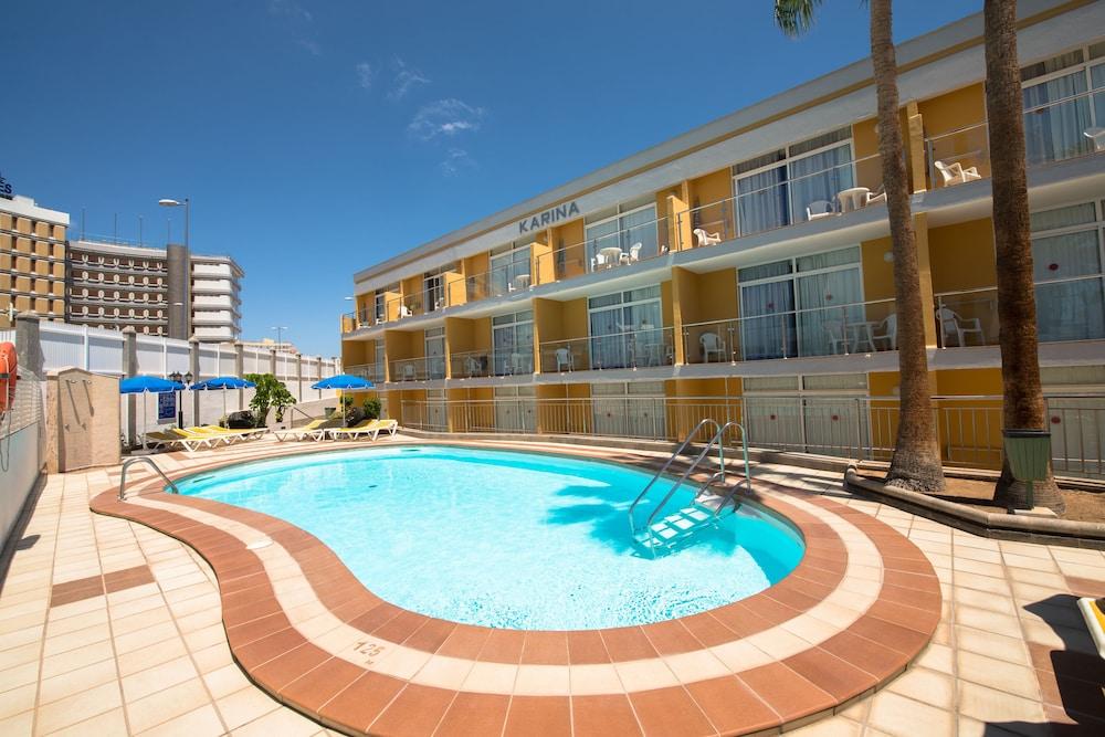 Apartamentos Karina ปลายา เดล อิงเกลส ภายนอก รูปภาพ